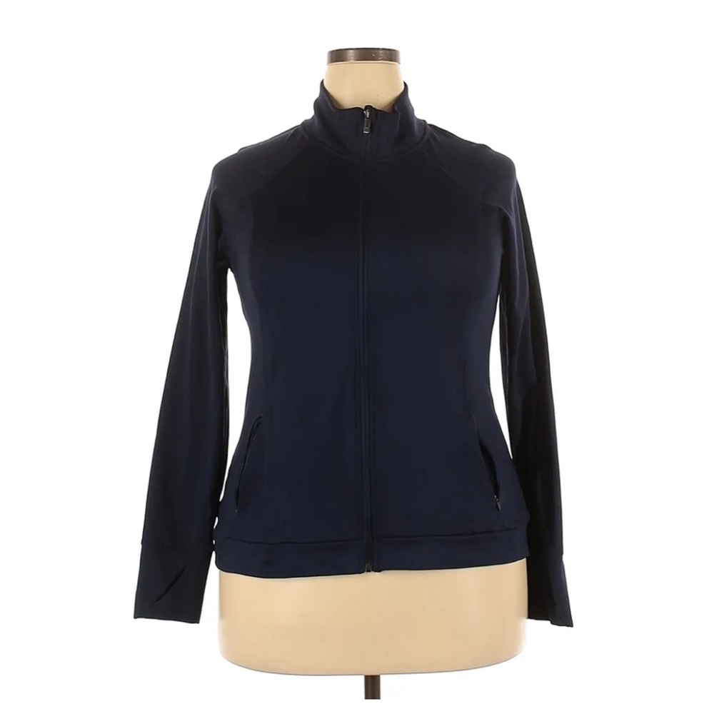 All in motion navy zip up jacket